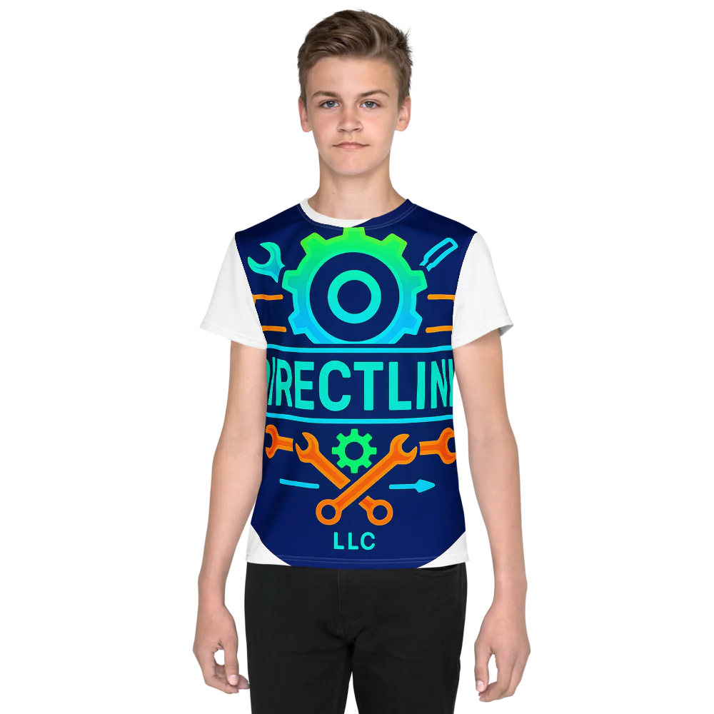 All-Over Print Youth Crew Neck T-shirt