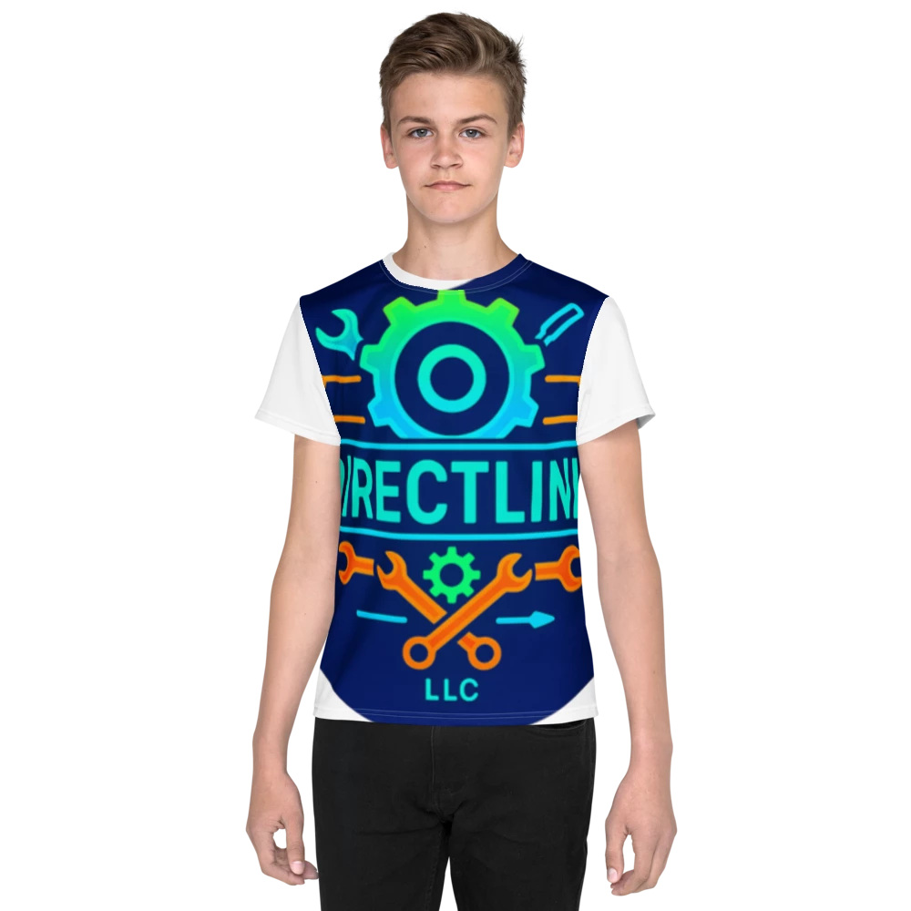 All-Over Print Youth Crew Neck T-shirt
