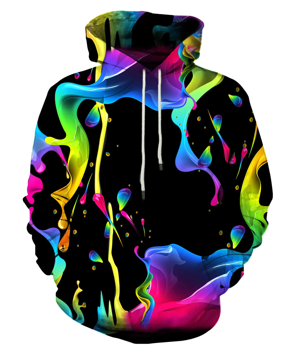 LAIDIPAS Men Women Hooded Sweatshirt Unisex Galaxy Hoodie Hooded Pullover with Pocket Small